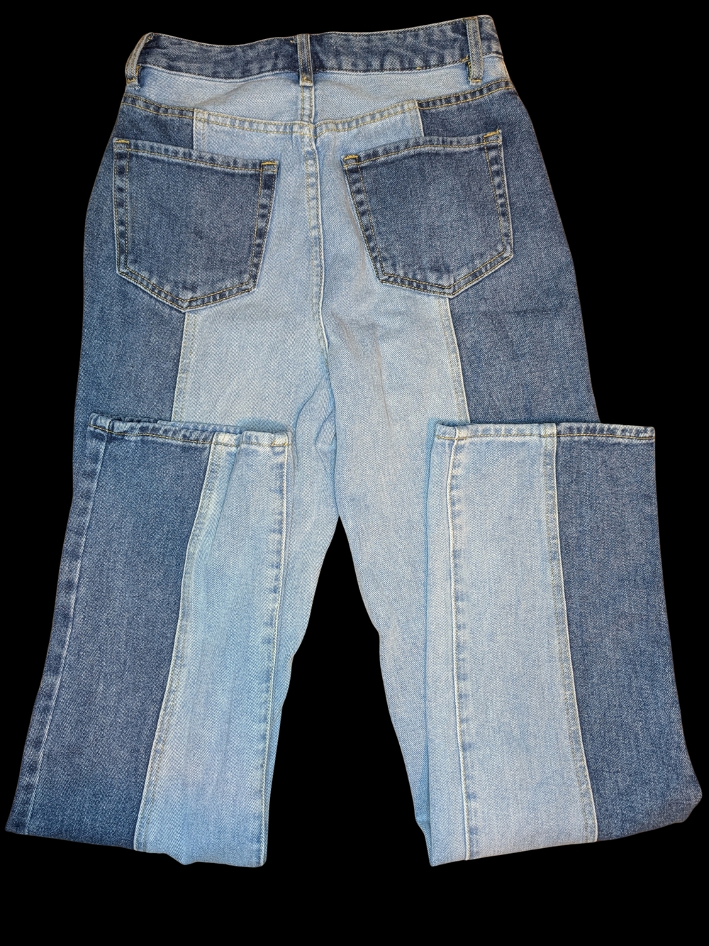 PacSun Two-Tone Blue Denim Jeans - Picture 2 of 5